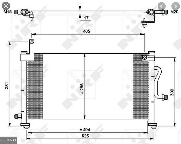 Articolo 2V5Y0 - CONDENSATORE OPEL ASTRA- CHEVROLET - DAEWOO -
