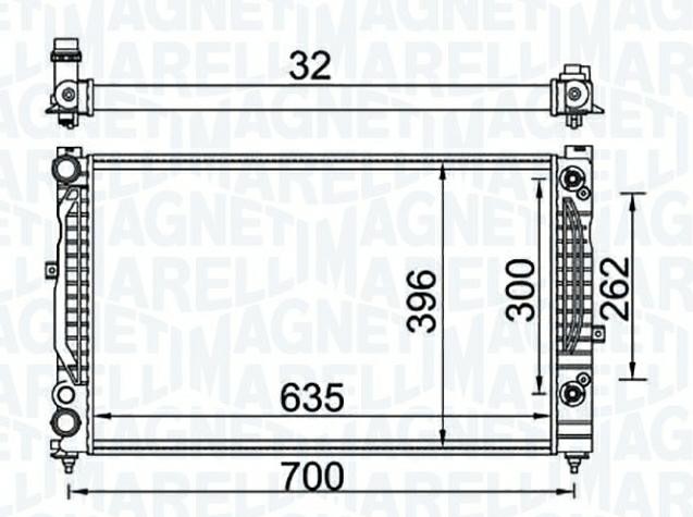 Articolo C6B43 - RADIATORE VW PASSAT VARIANT (3B6) 1.9 TDI
